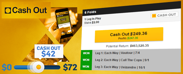 Cash out option by betfair