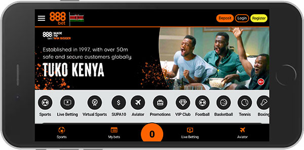 888Bet Kenya Mobile